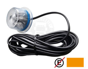 - ORANGE !!- LED-SEITENMARKRUNGLEUCHTEN - KLARR GLAS - GYLLE